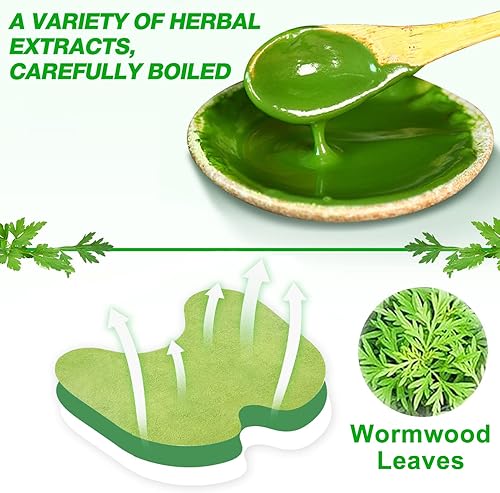 Miniatura 3 de Zuteii 60 parches de rodilla, parches de ajenjo, parche de alivio para rodilla, parche de alivio de hierbas naturales para cuello, hombros,