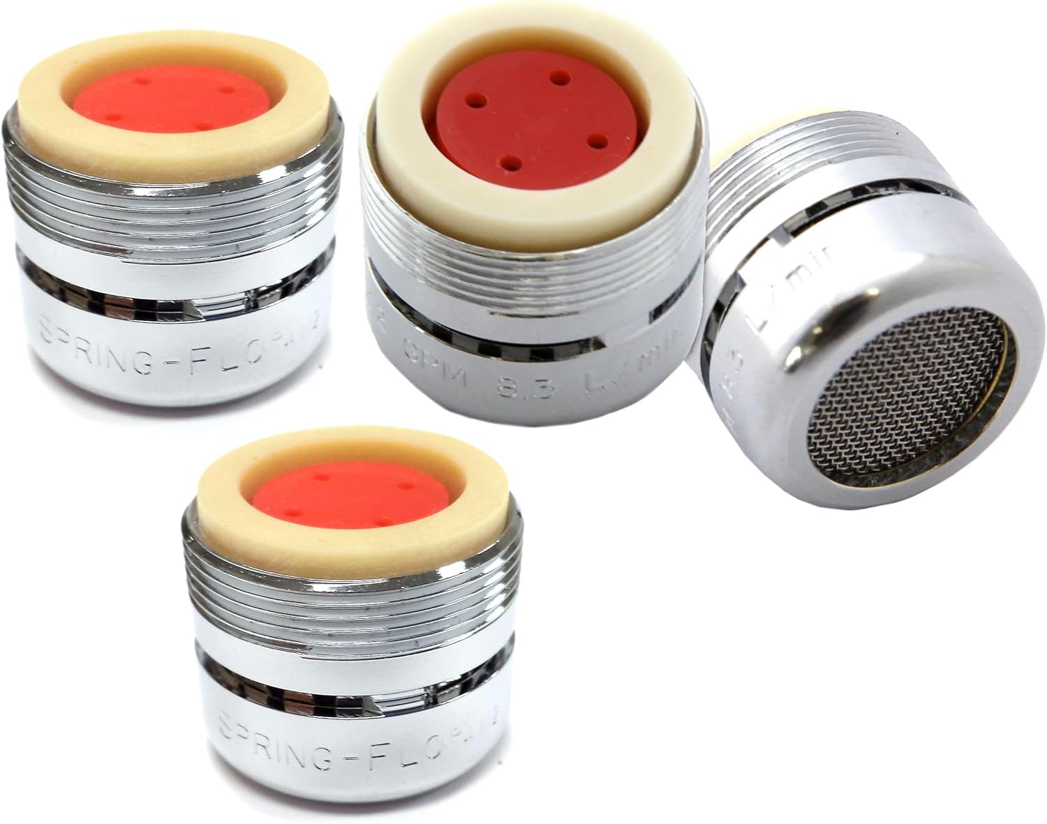 Premium Spring 2.2 gpm Full Flow Aerator Family Four Pack