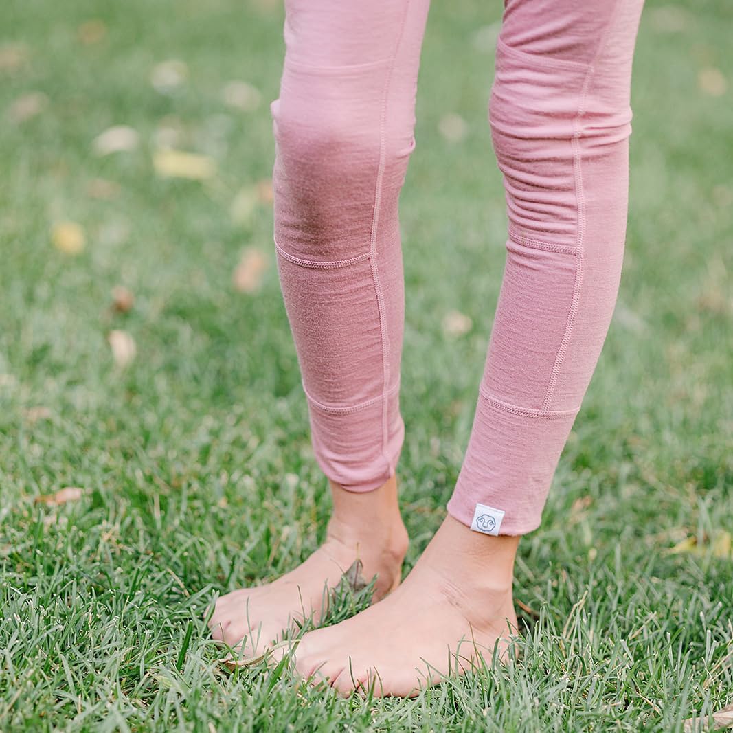 Woolino Merino Wool Base Layer for Kids - Super Soft Kids Leggings - All Natural Base Layer Bottoms