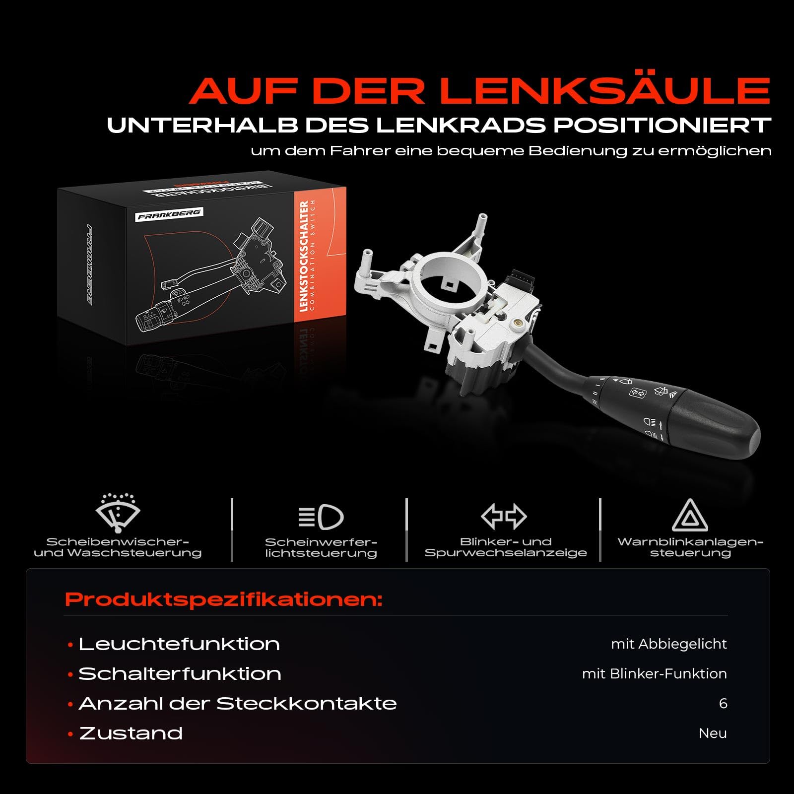 Frankberg Kombischalter Lenkstockschalter 9065450310