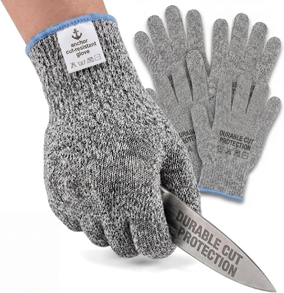 Premium Level 9 Cut Resistant Gloves for Food Prep, Butcher, Fish Cleaning, Meat Cutting, Mandoline