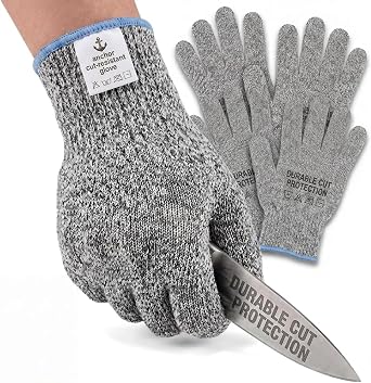 Premium Level 9 Cut Resistant Gloves for Food Prep, Butcher, Fish Cleaning, Meat Cutting, Mandoline