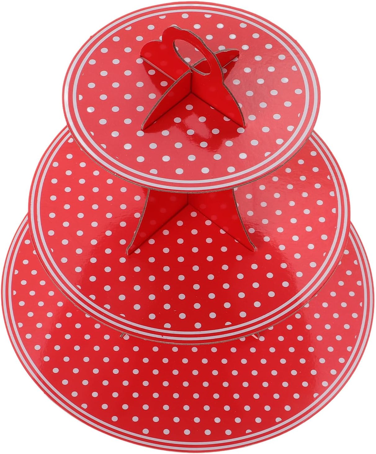 ABOOFAN Xmas Decorative 3-tier Paper Cupcake Stand for Wedding Display