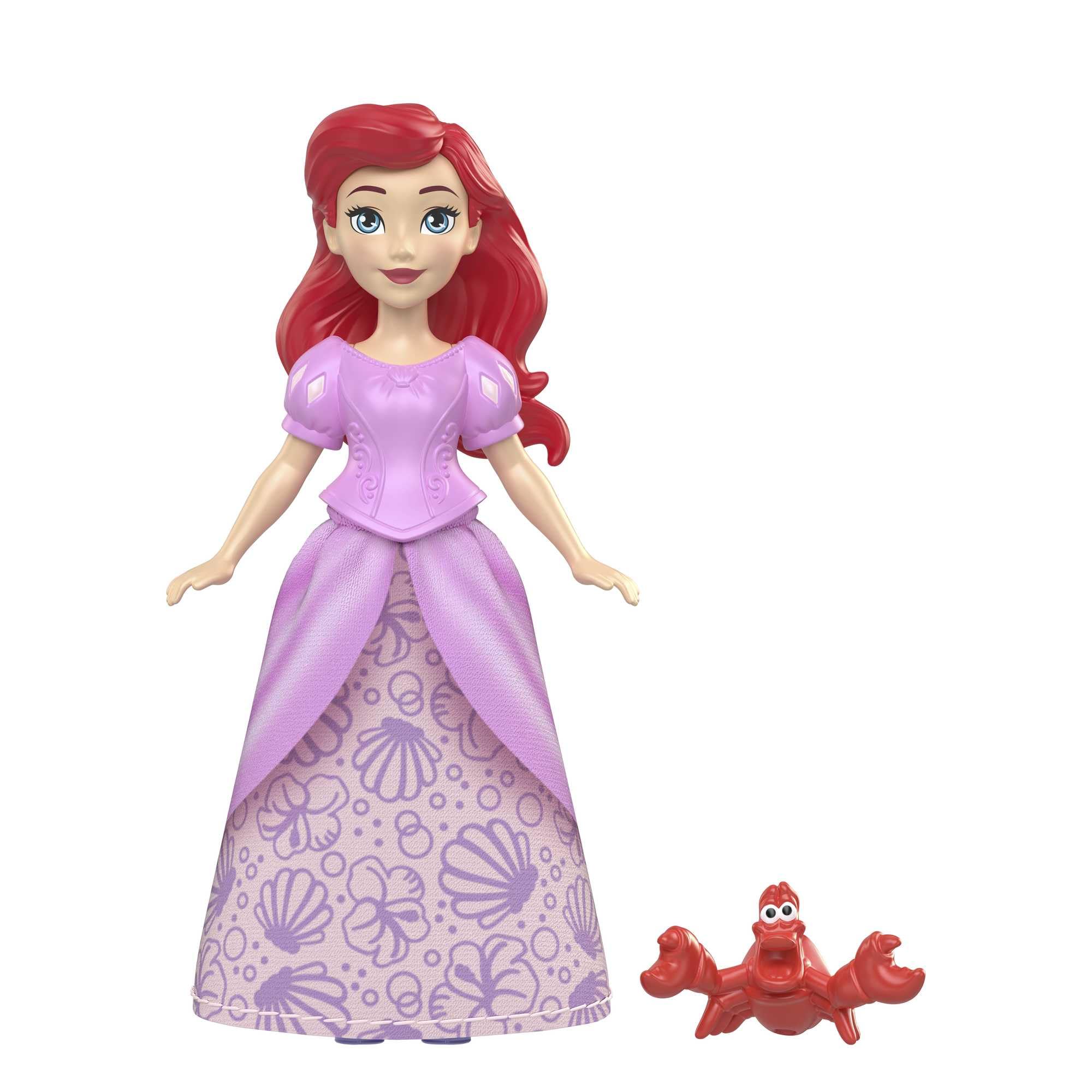 Disney Princess Toys, 6 Posable Small Dolls, 12 Signature Fashions