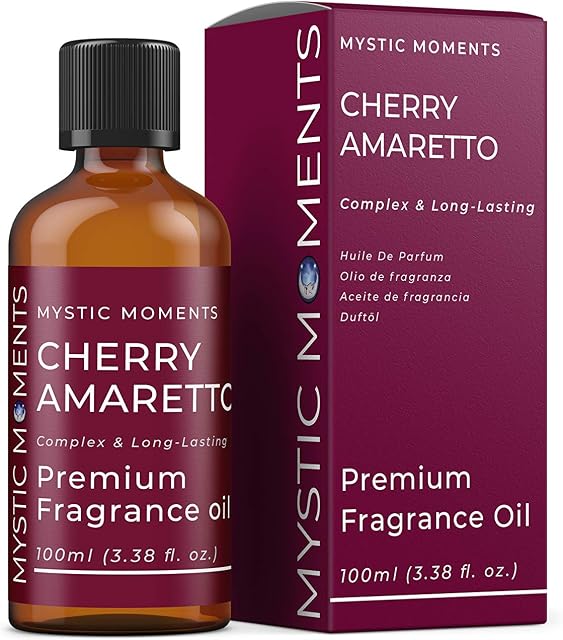 Mystic Moments | Cherry Amaretto Fragrance Oil - 100ml - Perfect for Soaps, Candles, Bath Bombs, Oil Burners, Diffusers and Skin & Hair Care Items
