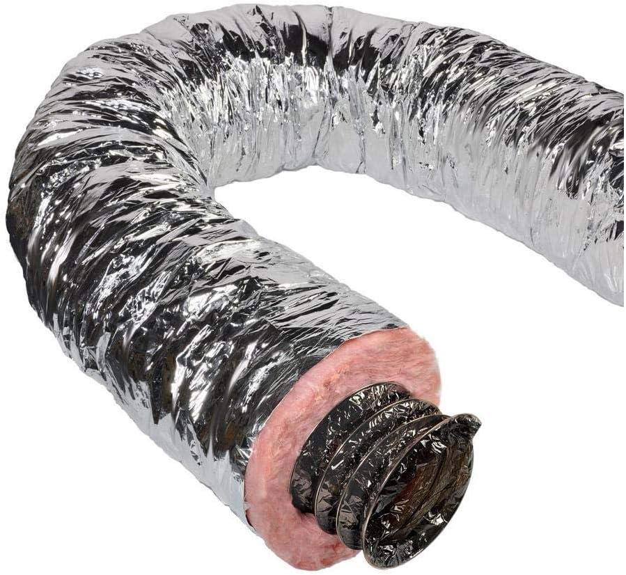 GAF Master Flow 6" X 25' Insulated Flexble Duct with R6 Insulation, offering 33% More Insulation Than The Standard| Comes with UL181 Standard of Safety and is ETL Listed