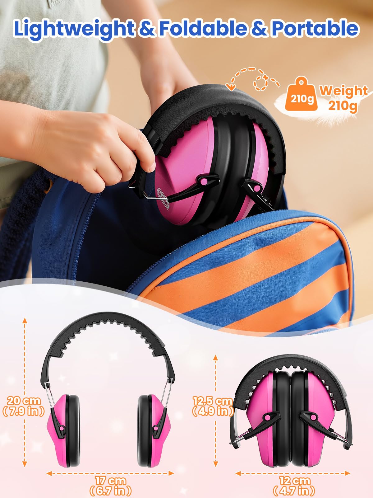 Dr.meter Ear Muffs for Noise Reduction Kids Noise Cancelling Headphones view 7