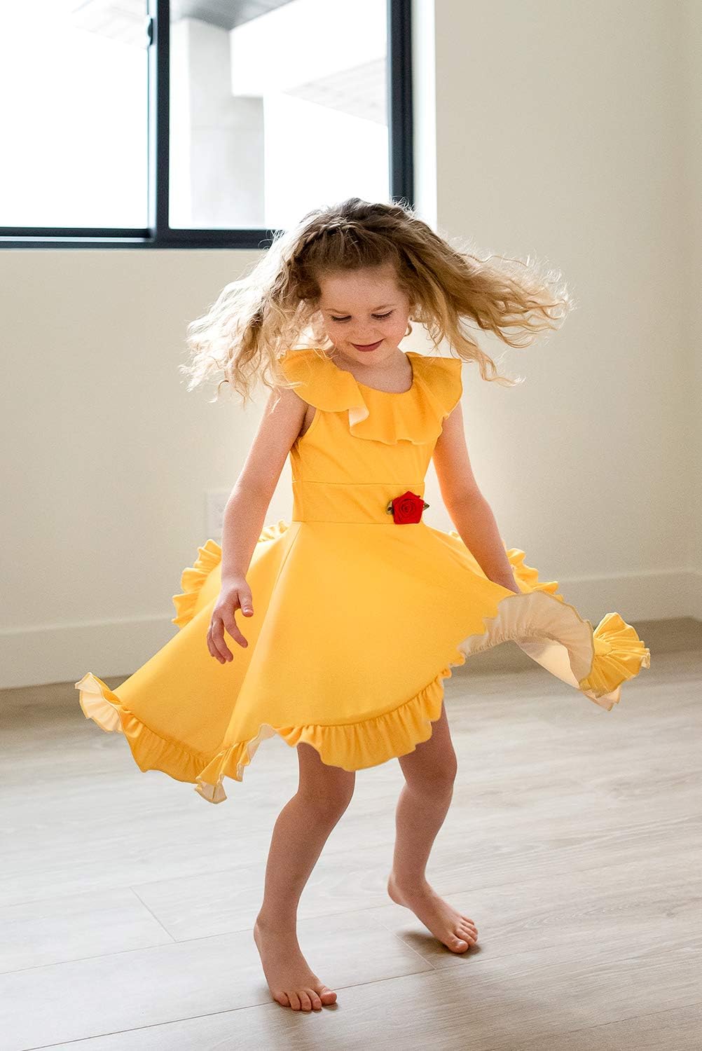 Little Adventures Yellow Beauty Princess Twirl Dress