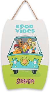 Scooby-Doo Mystery Machine Hanging Wood Wall Decor | Fun Scooby-Doo Sign for Home or Office