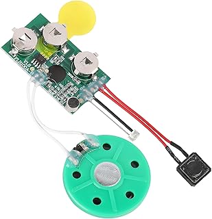 Vikye Beschreibbares DIY-Grußkarten-Chip-60-Sekunden-Soundmodul mit Lichtsensor, Ideal für Handgefertigte Projekte