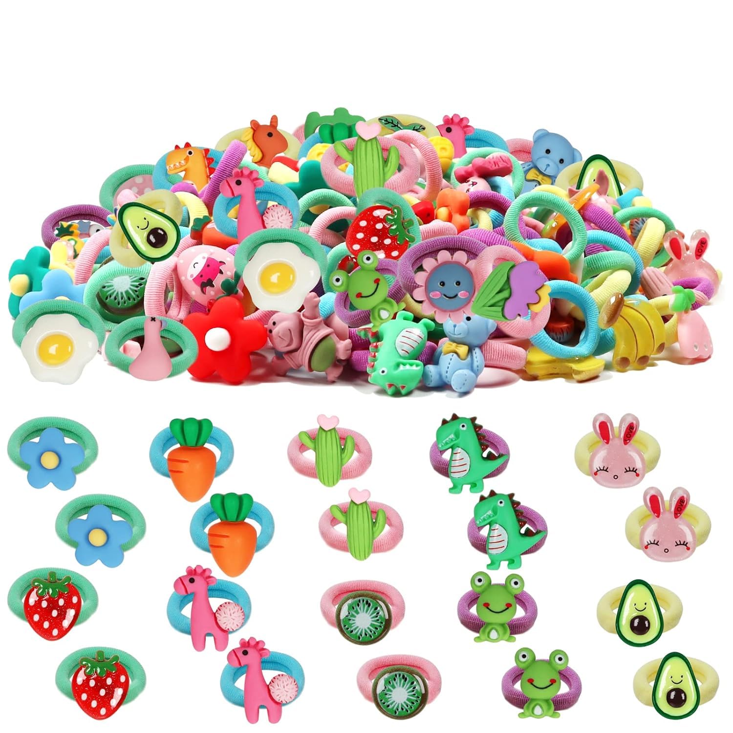 20pcs (10 pairs) Mix Colors Girls Elastic Hair Ties Soft Rubber Bands Hair Bands Holders Pigtails Hair Accessories for Girls Infants Toddlers Kids Teens and Children (TYPE B) (B0CSWHCFLC) Amazon Price History, Amazon Price Tracker