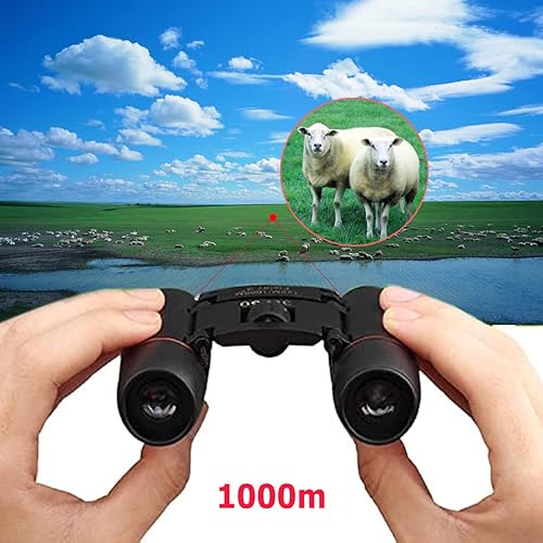 Miniatura 3 de 30 x 60 mini paquetes de prismáticos, binoculares plegables ligeros para adultos y niños, prismáticos compactos de fácil enfoque con visión de poca