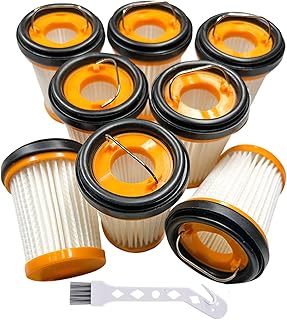 8 Pack Replacements Fabric Vacuum Filters for Shark ION W1 S87 Cordless Handheld Vacuums WV200, WV201, WV205, WV220. Replace Part # XHFWV200