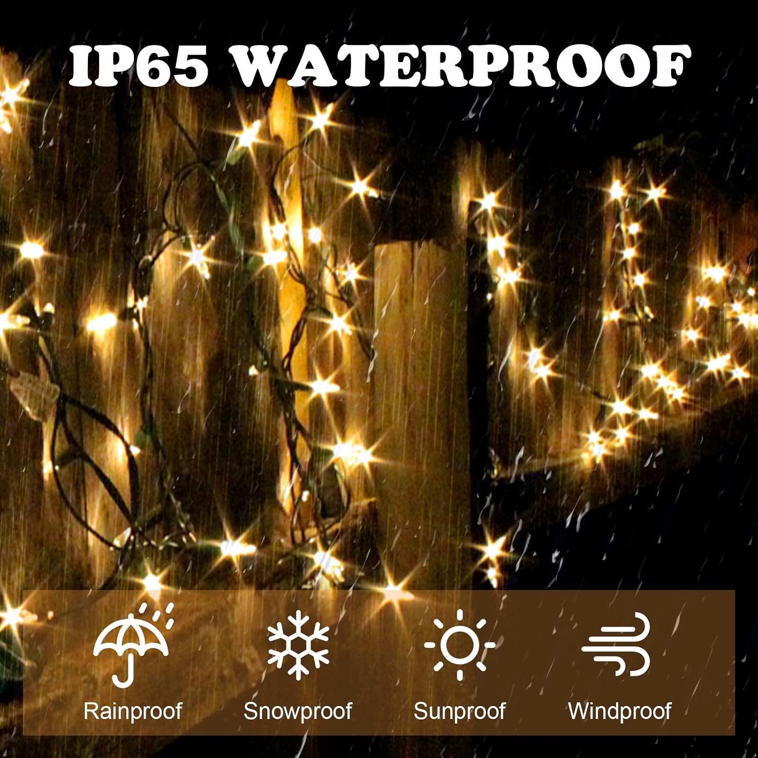 Eueasy Solar String Lights Outdoor，2 Pack 79FT 200 LED Waterproof Solar Christmas Lights with 8 Lighting Modes for Tree Yard Garden Party Xmas Decorations