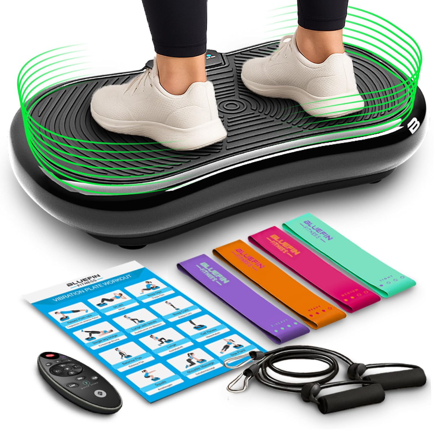 Bluefin Fitness Pedana Vibrante l'allenamento di tutto il corpo Macchina per l’esercizio fisico con le vibrazioni