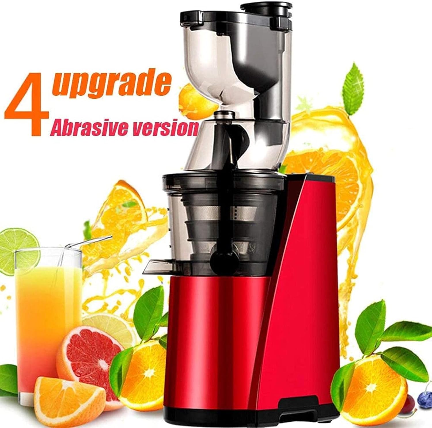 Citrus Juicer for Whole Fruits and Vegetables Slow Chewing Citrus Juicer Improved Vertical Screw Extrusion Technology Easy to Clean Quieter Motor