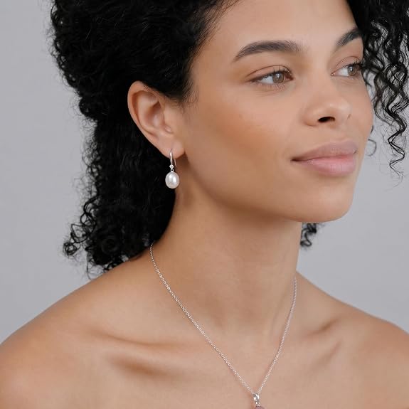 Real Pearl Dangle Earrings