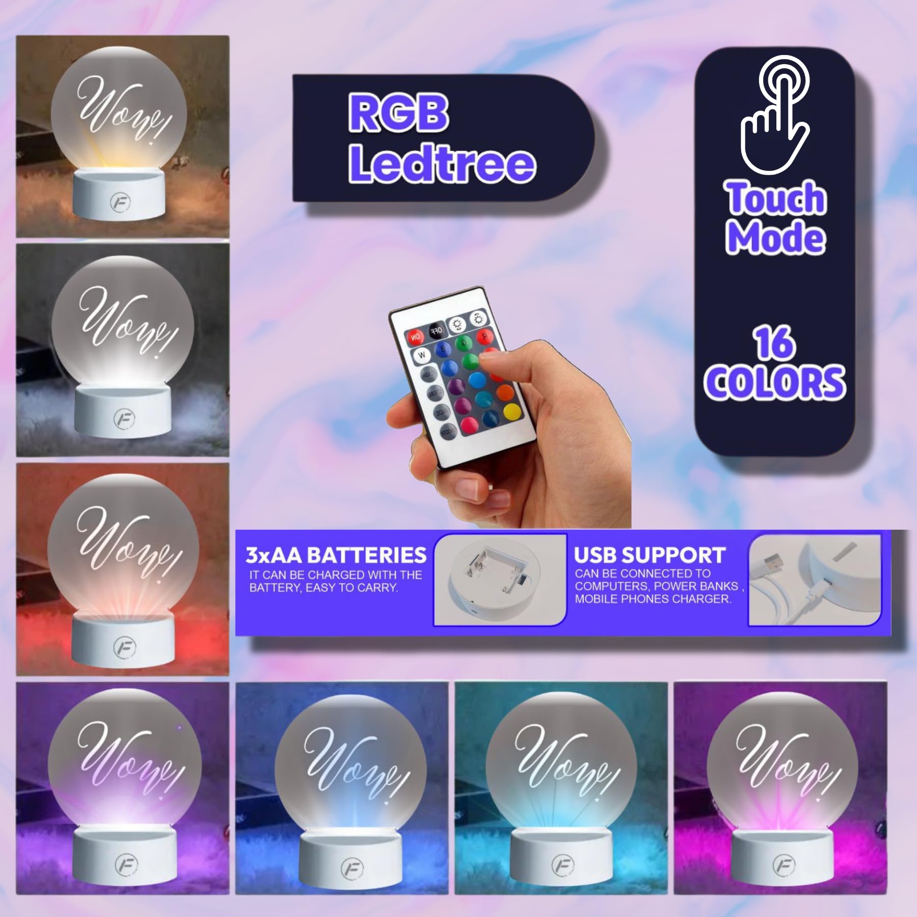 Lamp Table Personalized DIY Message Board Night Light - USB Powered with Erasable Pen and Remote Control - Customizable LED Writing Pad - Unique Present for Office, Room, or Desktop Decoration