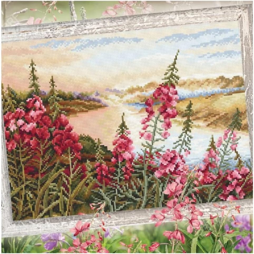RTO BALTIC OU Cross Stitch, Fireweed Blooms (16 Count)