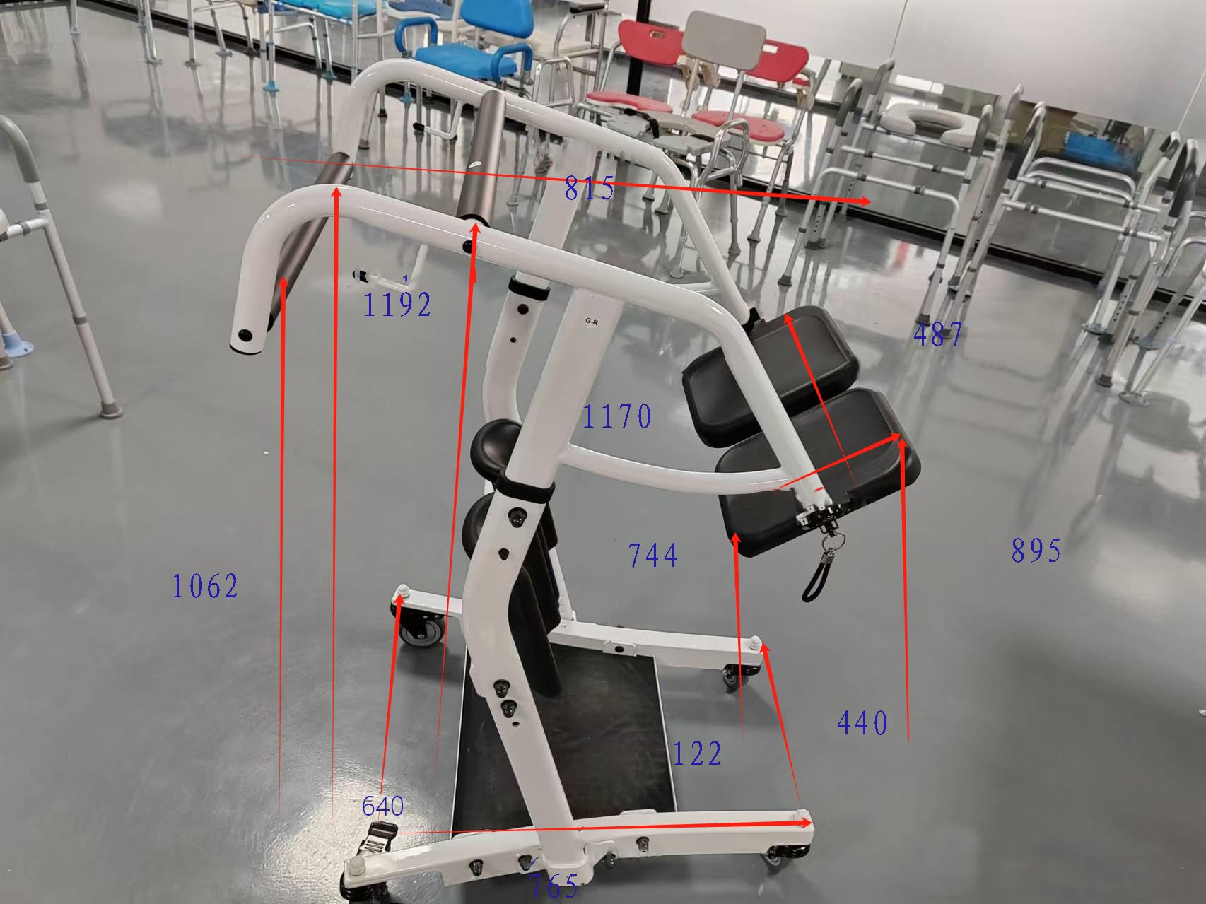 Fotel do przenoszenia pacjenta, stojak Assist Lift, Stand Up Assistance, pomoc stojąca