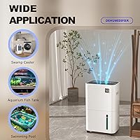 Vista 2 de Bomba Automática de Sumidero Pequeña para Deshumidificador, Elevación de 13 Pies, Control de Flujo de 4 Niveles, Bomba de Agua Sumergible con Sensor