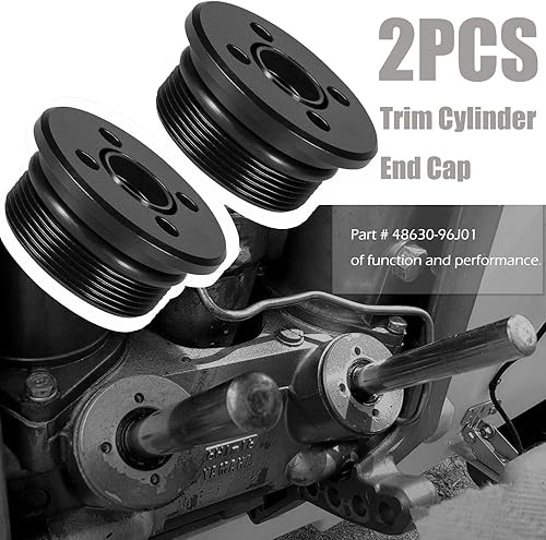Miniatura 2 de 2 tapas de extremo de cilindro 48630-96J01 para Honda Suzuki Yamaha de 2 y 4 tiempos para Showa Style Trim Tilt Assy Reemplazo para 48630-96J00