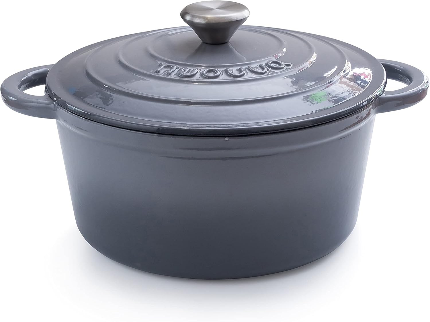 Cast Iron Pot with Lid NonStick Ovenproof Enamelled