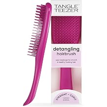 Tangle Teezer Ultimate Detangler Hair Brush - For Wet & Dry Hair - Detangling Brush for All Hair Types - Two-Stage Bristles Reduce Hair Breakage & Remove Knots - Raspberry Pink