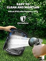 Vista 8 de Cortacésped robótico para 0.25 acres 47% de pendiente, cortacésped automático con batería de 20 V 4.0 Ah y función de aplicación, estación