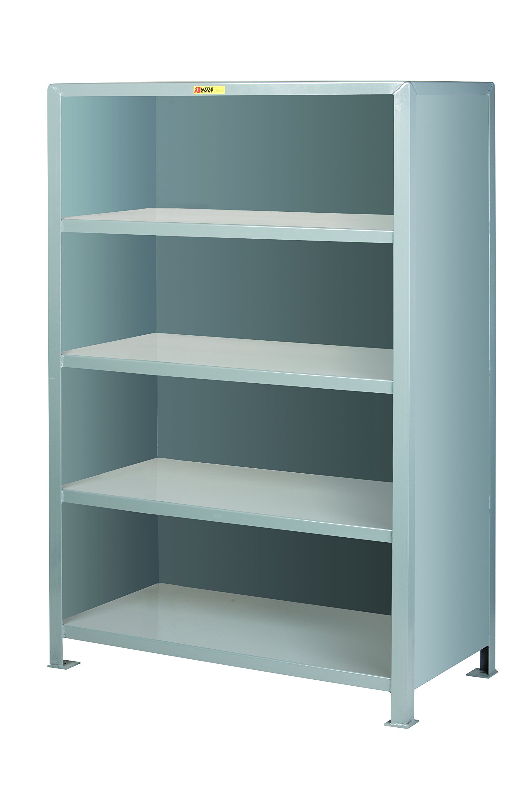 Little Giant 5SE-1832-72 Heavy-Duty Welded Steel Closed Shelving, Gray