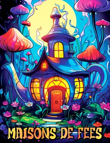 Maisons De fées Livre De Coloriage Adultes: Sublimes illustrations Maisons féeriques fantastiques relaxant anti-stress pour adultes, adolescents et amateurs rempli de scènes fantaisistes complexes