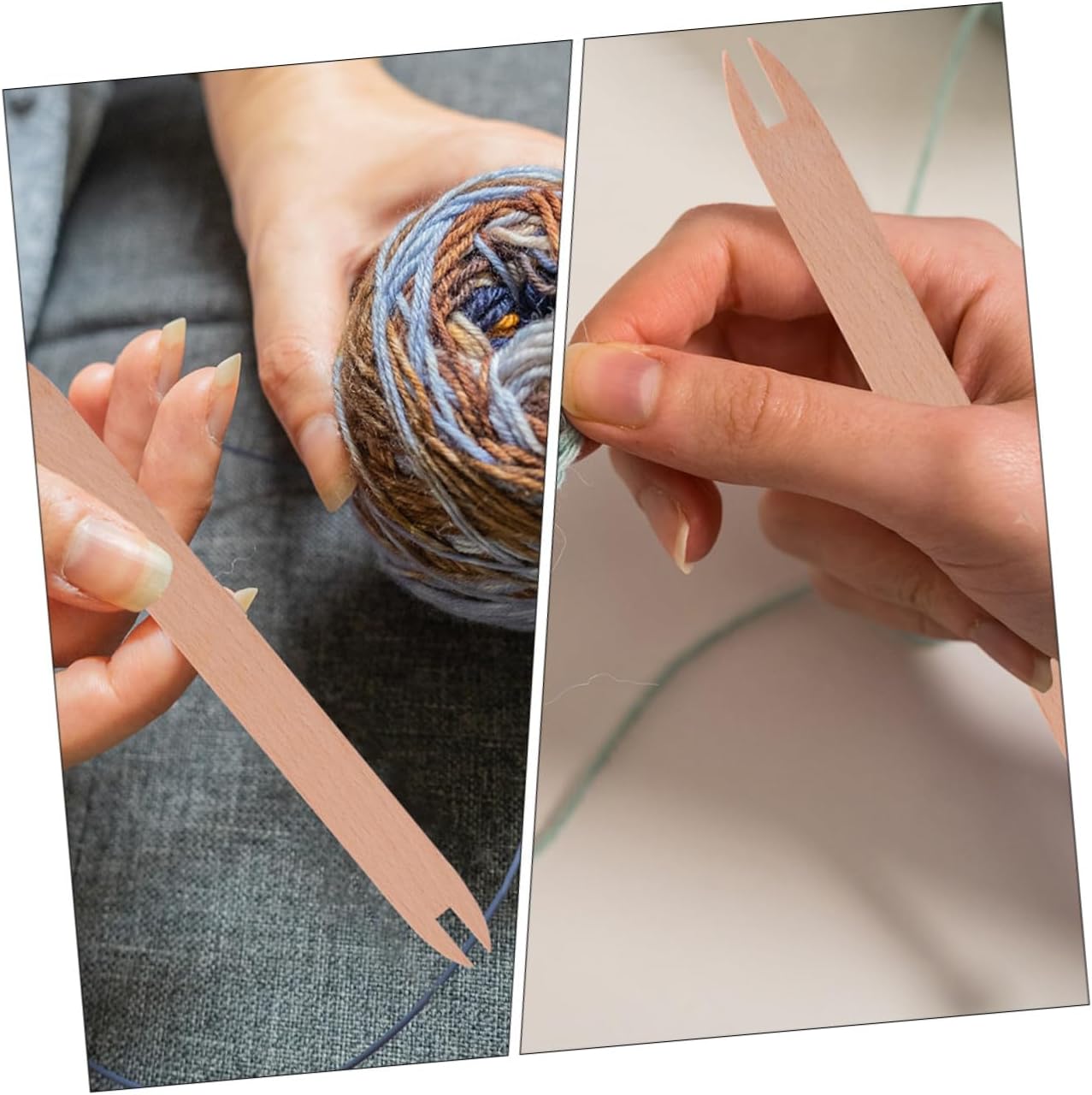 Knitting Tool Xmas Wood Weaving Stick Set for Scarf Sweater