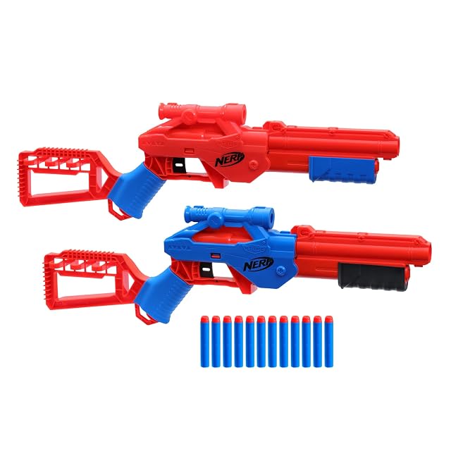 Nerf Alpha Strike Lynx SD-1 - Juego de blasters dobles (2 unidades), multicolor