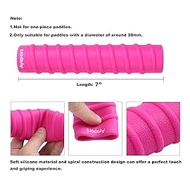 Ayaport Kayak Paddle Grips Non-Slip Silicone Wraps Blister Prevention Kayaking Accessories for Take-Apart Paddles (Pink)