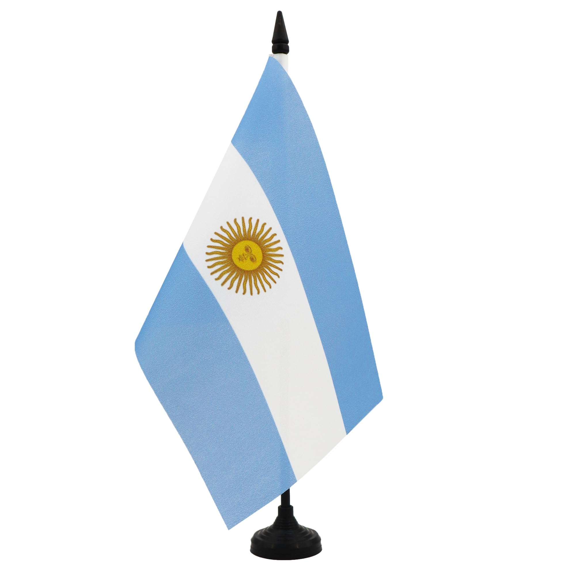 AZ FLAG Argentina Table Flag 6x8 in 100D Polyester Plastic Base