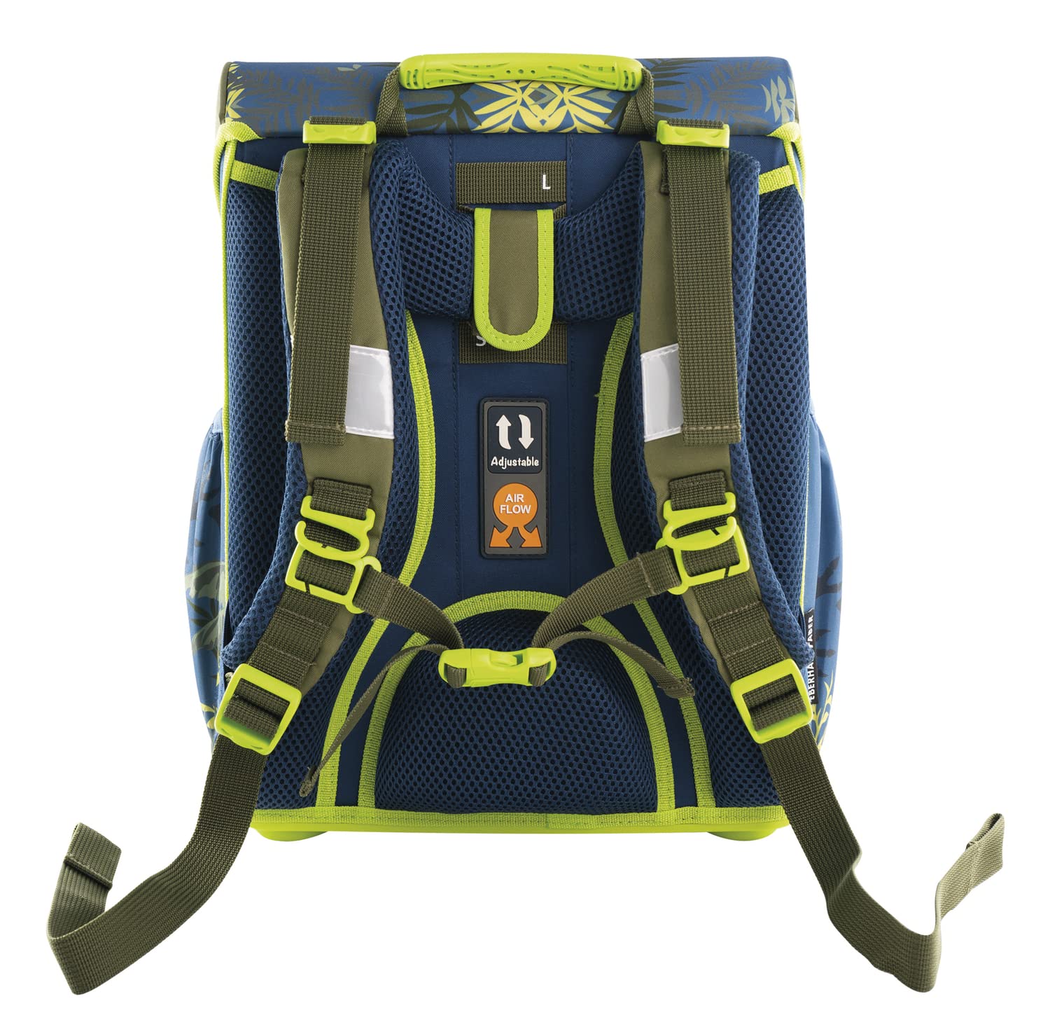 Eberhard Faber 577651 - Schulranzen Set Dinosaurier, EFAlino, 4-teilig, mit Schulrucksack, Schüleretui, Schlamperrolle und Turnbeutel