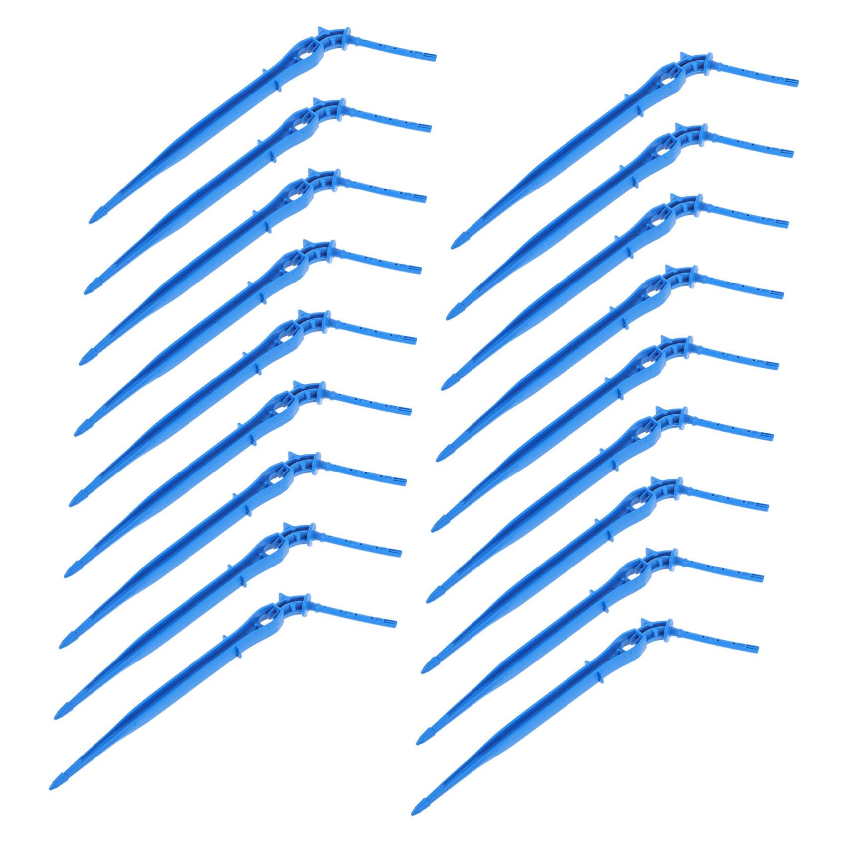 Gogogmee Drip Irrigation Stakes Fittings Emitters 100pcs Kit for Drip Irrigation System Plant Watering Device