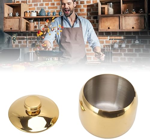 Miniatura 2 de Tarros de especias para condimentos, recipientes de acero inoxidable para condimentos, recipientes de almacenamiento de sal, caja de pimienta,