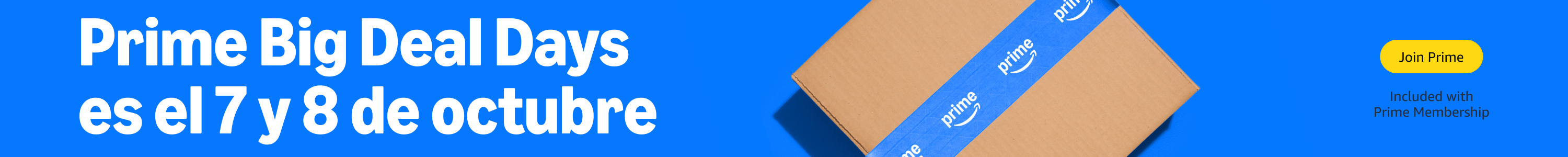 Amazon Prime: únete y aprovecha Prime Big Deal Days 2025