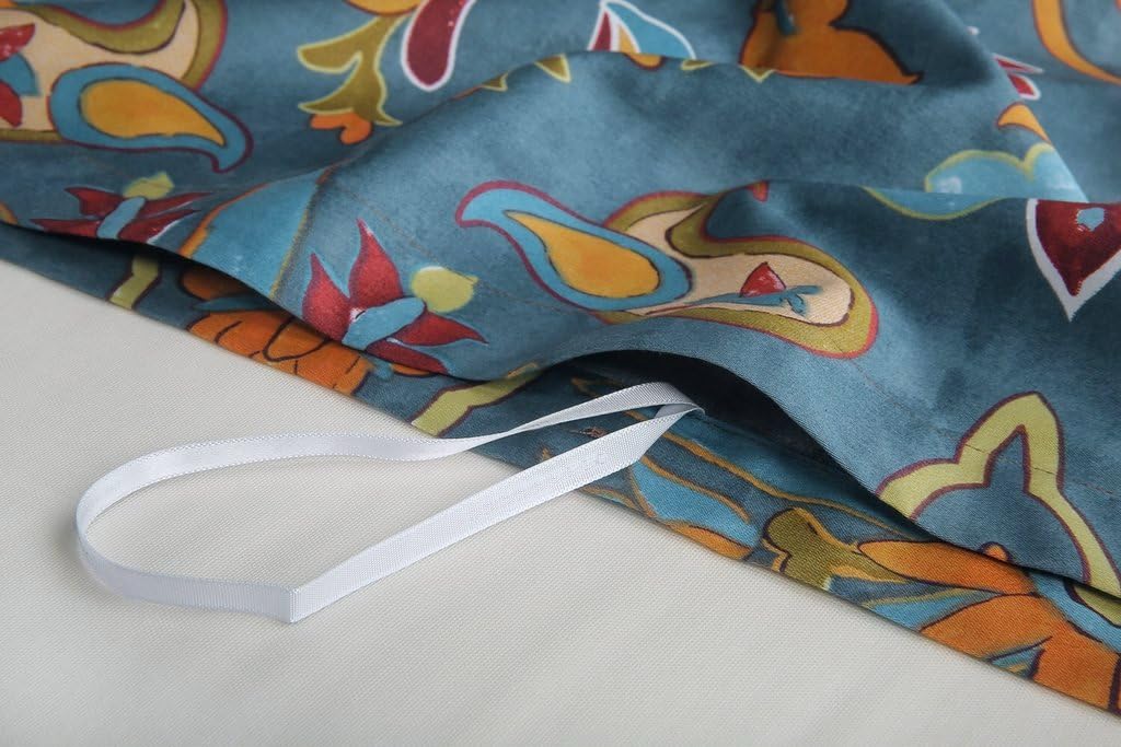 Eikei Damask Medallion Duvet Cover Set, Egyptian Cotton Sateen, 400 Thread Count, Bohemian Pattern (King)