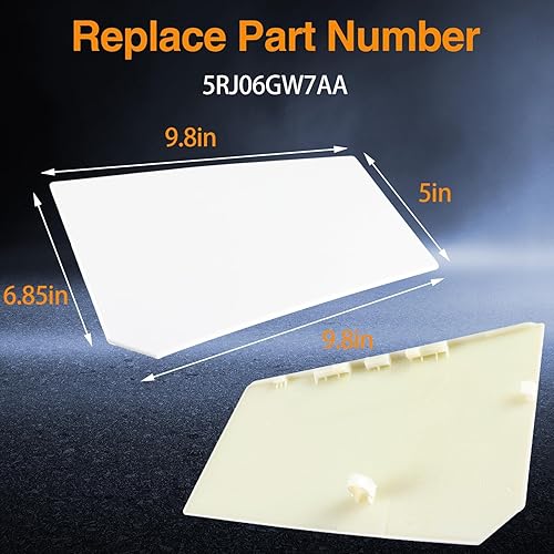 Miniatura 6 de Tapa blanca de llenado de combustible para puerta de llenado de combustible compatible con Ram ProMaster 1500 2500 3500 2014 2015 2016 2017 2018