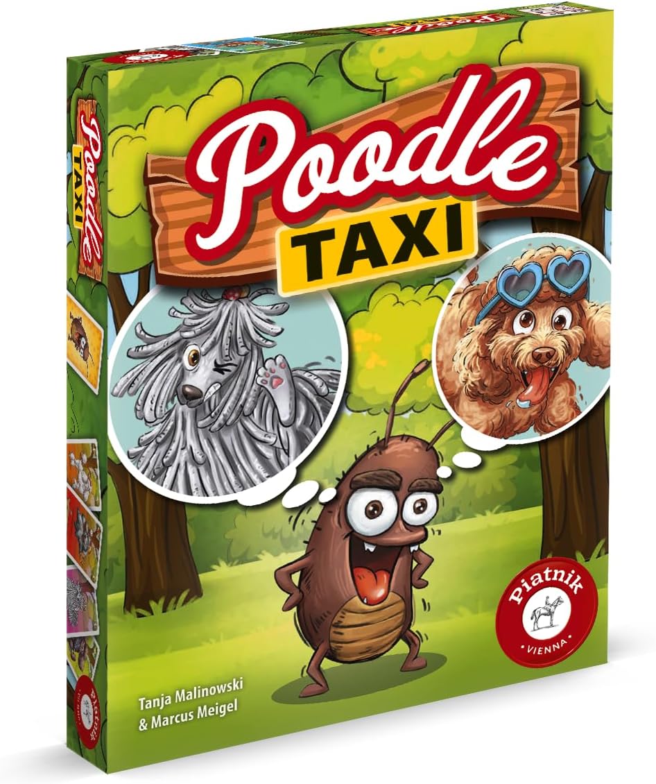 Piatnik 6728 Poodle Taxi-EIN flottes Kartenspiel über Fleas die Sich pudelwohl fühlen