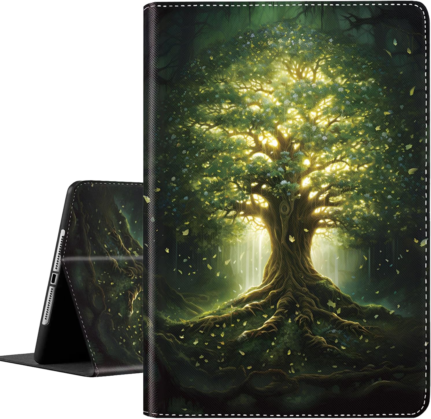 Case for iPad 10.2 9th / 8th / 7th Generation (2021/2020/2019 Model) 10.2 Inch, iPad Air 3 Case/10.5 Inch Pro, Multi-Angle Viewing and Automatic Wake Up/Sleep Smart Case, Majestic Tree