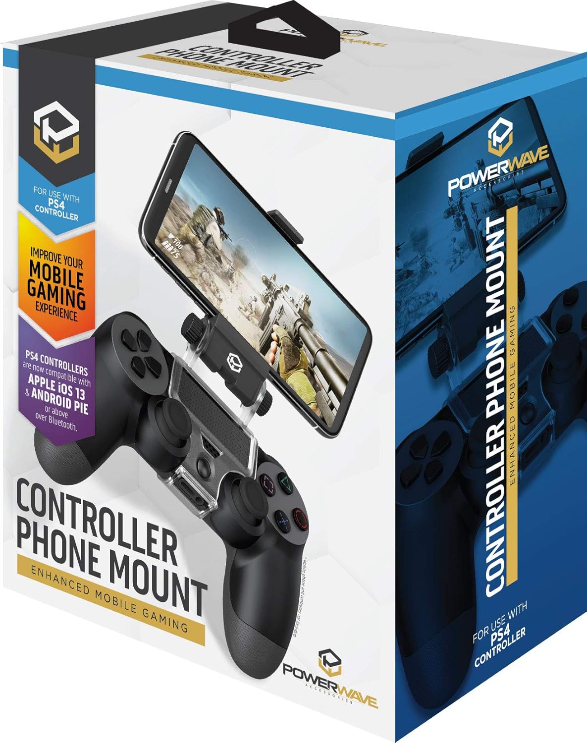 Powerwave PS4 Controller Phone Mount Video Games