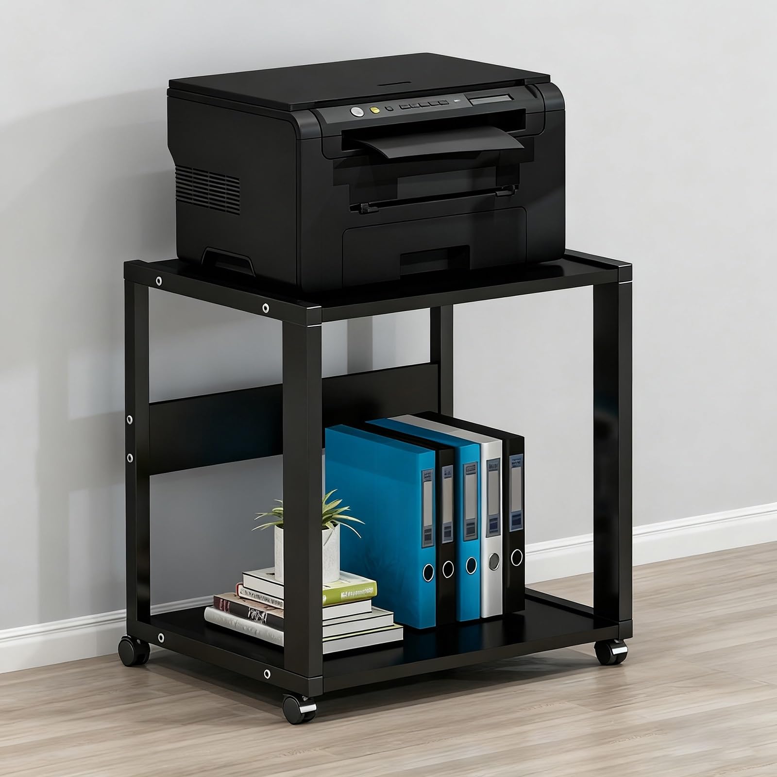 Mueble Equipo HiFi Gabinete de Rack Audio de 2/3 Niveles, Soporte Multimedia AV con Ruedas Giratorias, Unidad De Almacenamiento For Reproductor De CD For El Hoga(Style 1)