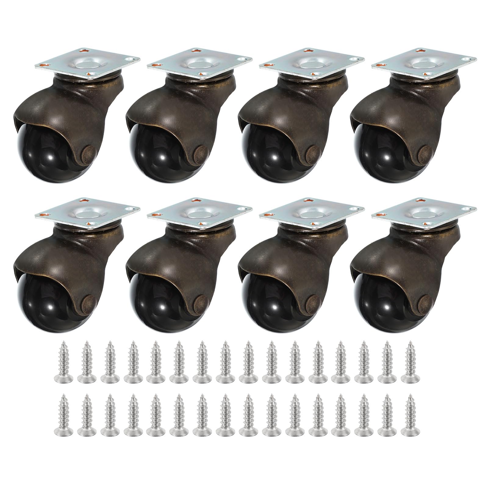 PATIKIL 2 Inch Ball Caster Wheels - 8 Pack -12 PATIKIL 2 Inch Ball Caster Wheels - 8 Pack -12