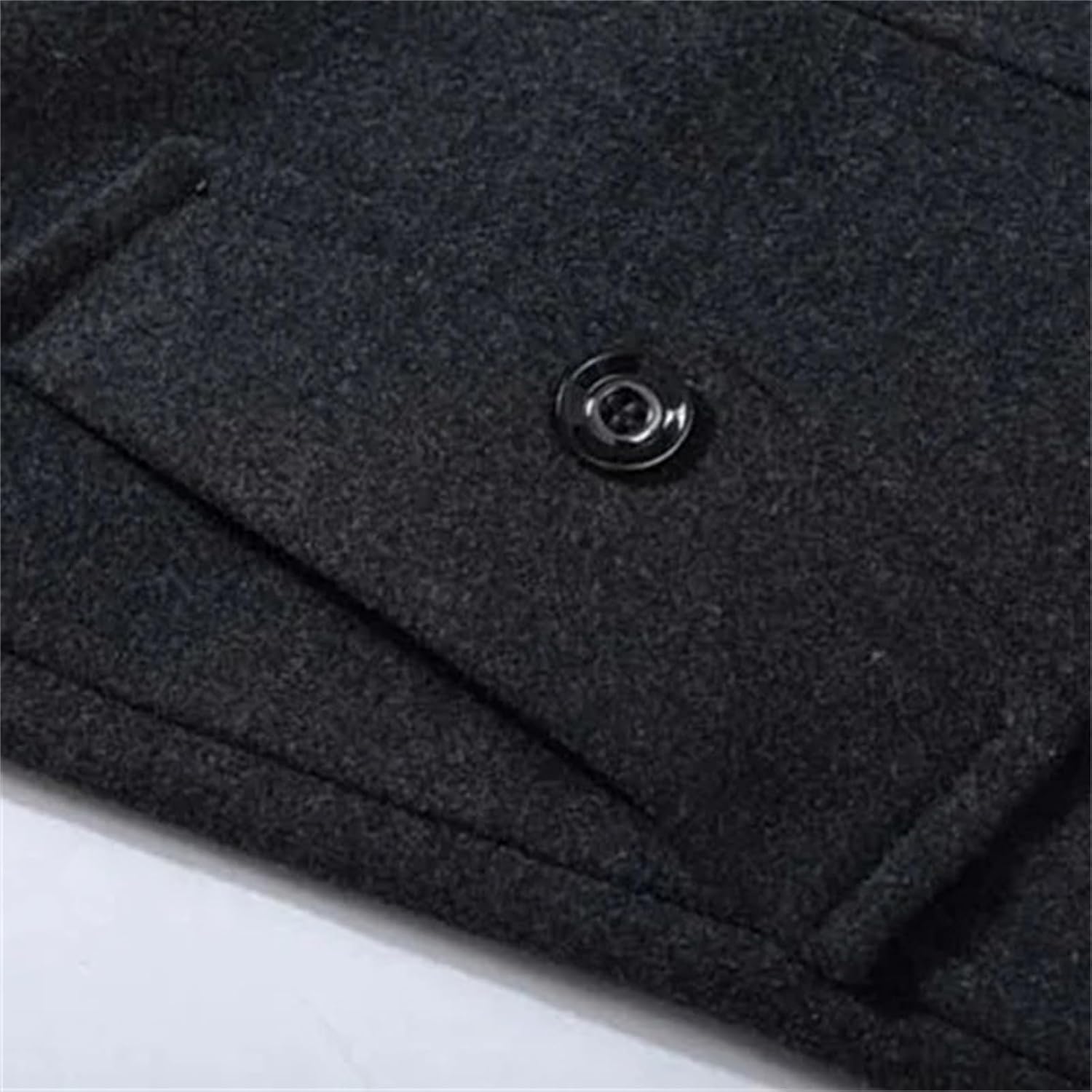 Man Classic Trench Coat Windproof Jackets Male Long Trench Slim Fit Overcoat Wool Blends Warm Outerwear Windbreaker
