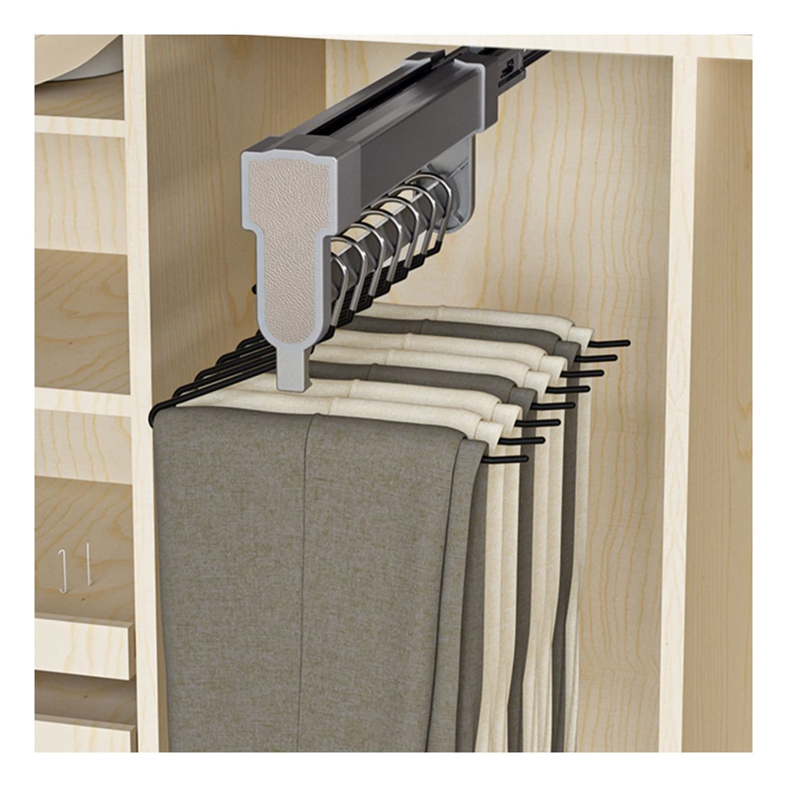 Barre de rangement pour placard pour organiser les vêtements sans froisser