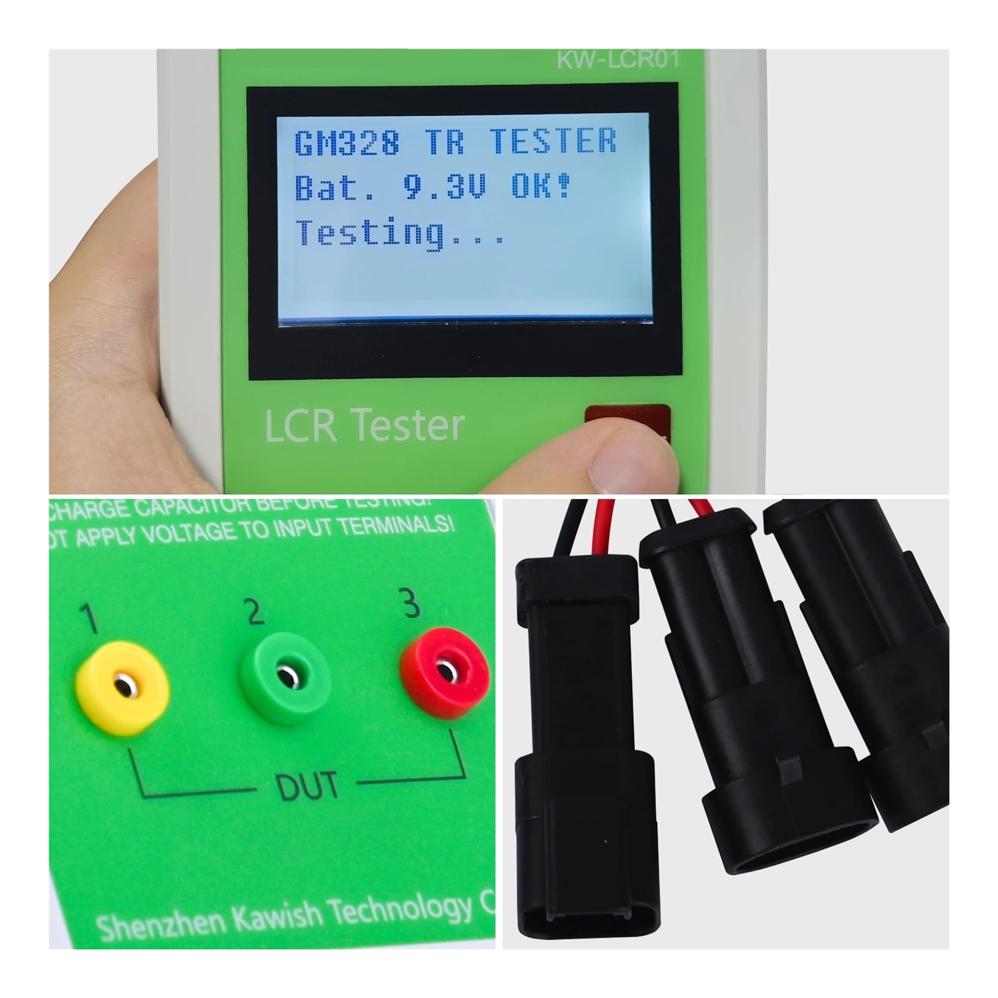 Medidor LCR Probador de resistencia, capacitancia e inductancia LCR01 TL-200 TR LCR con batería incorporada, comprobador inyectores piezoeléctricos Common Rail diésel