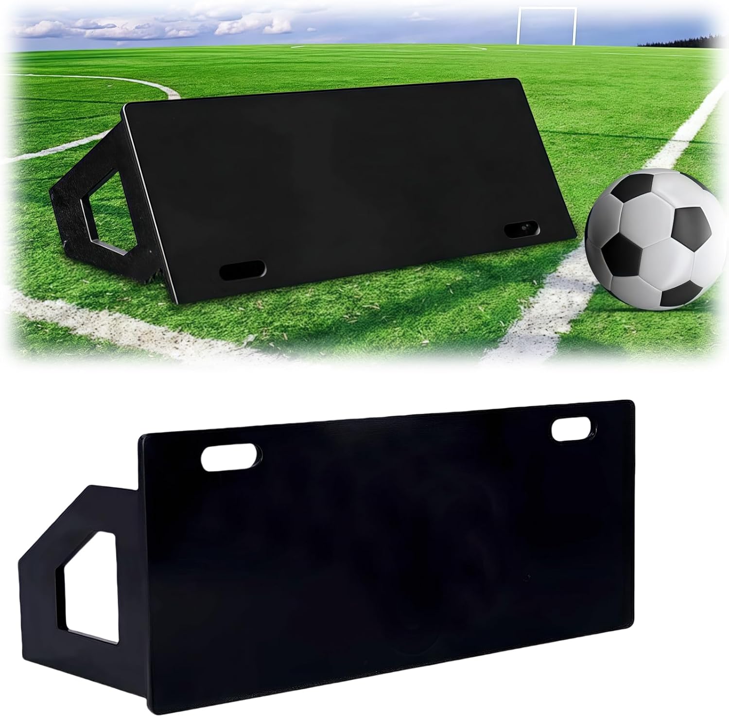 Soccer Rebounder Board, Dual Angle Kick Back Trainer,Football Training Equipment,for Passing Skills